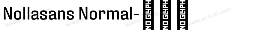 Nollasans Normal字体转换
